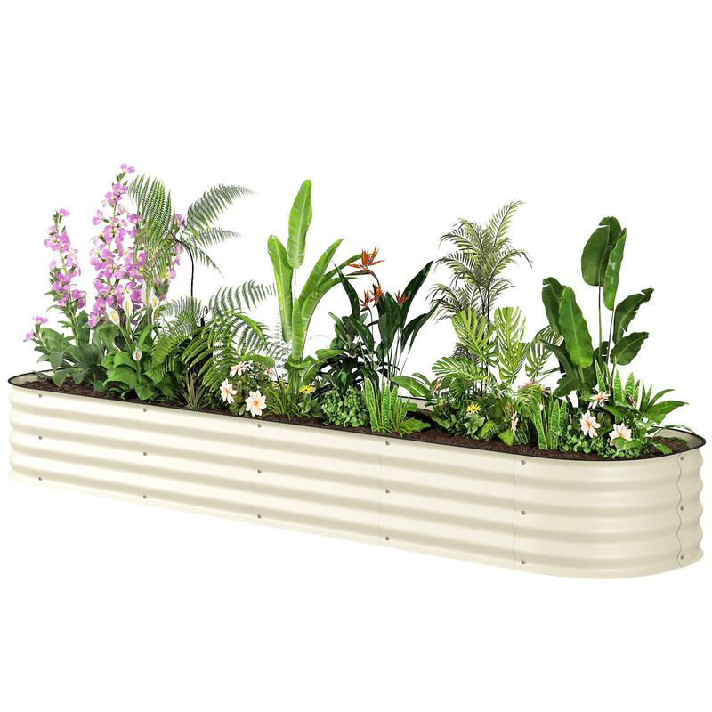 Planter Raised Metal - Outsunny 7.9' x 2' x 1'
