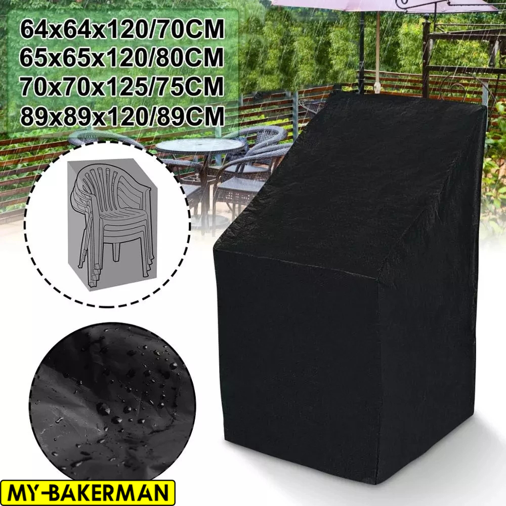Outdoor Furniture Varnish - 6 Size Black Outdoor Waterproof Cover