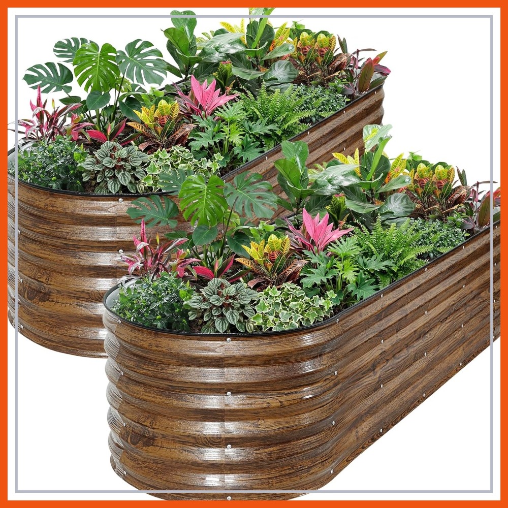 Planter Raised Metal - Galvanized Raised Garden Bed Outdoor -