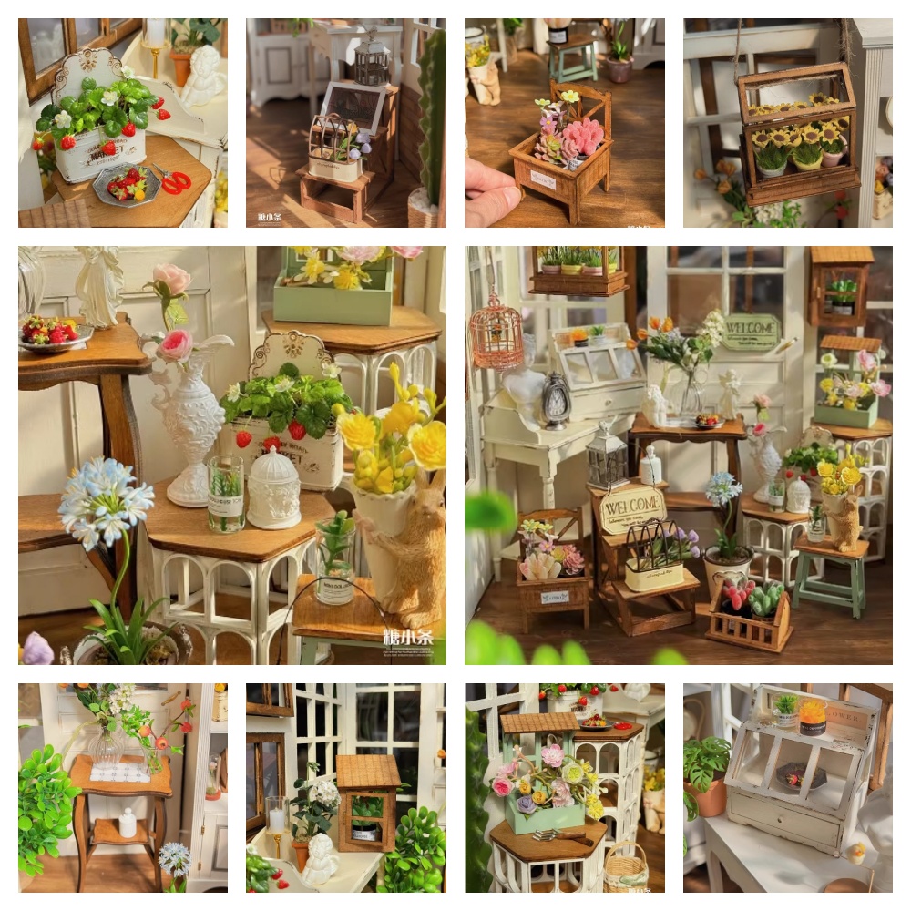 Outdoor Furniture Design - Doll House Miniature Garden Accessories Vintage