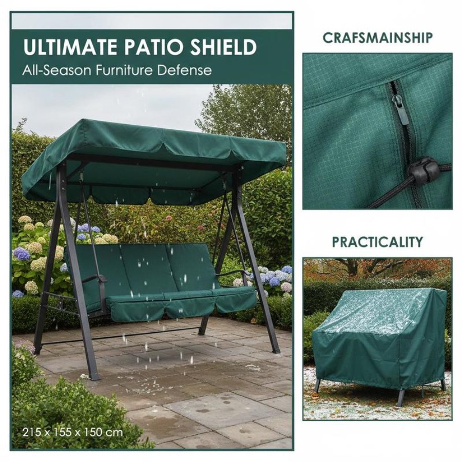 Patio 3 Seater Swing Chair Ben – Outdoor Furniture Sofa recenzja i cena