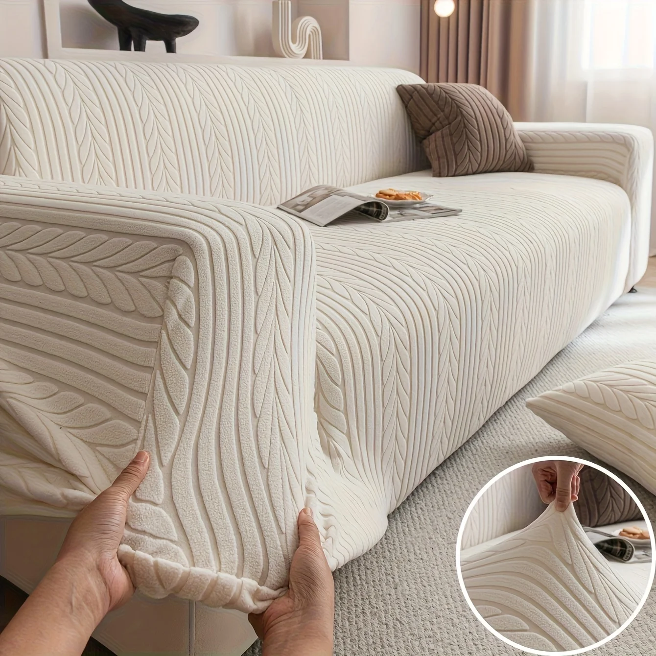 us1 Striped Sofa Cover, Washab – Outdoor Furniture Fabric recenzja i cena