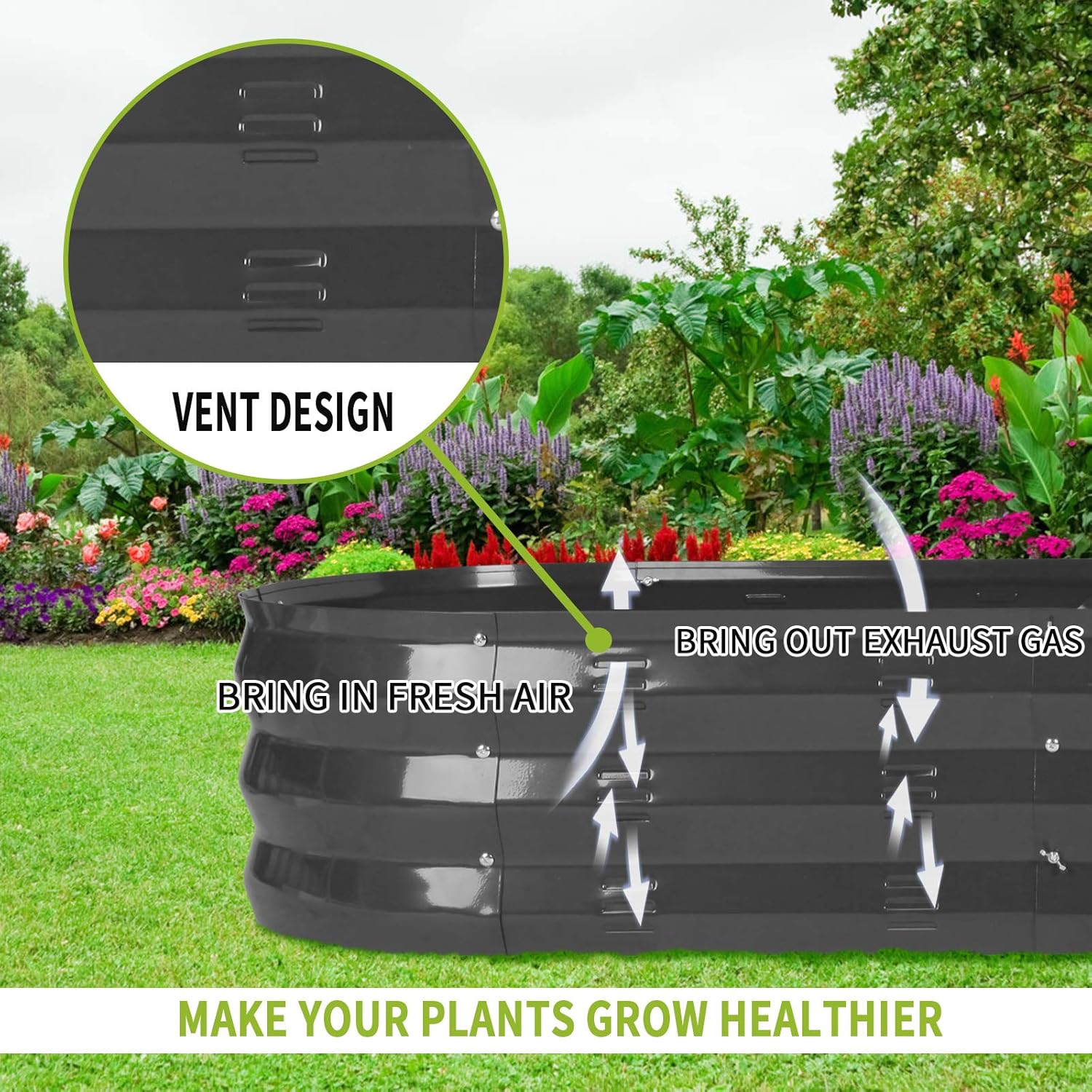 67-Inch Raised Garden Bed, Met – Planter Raised Metal recenzja i cena