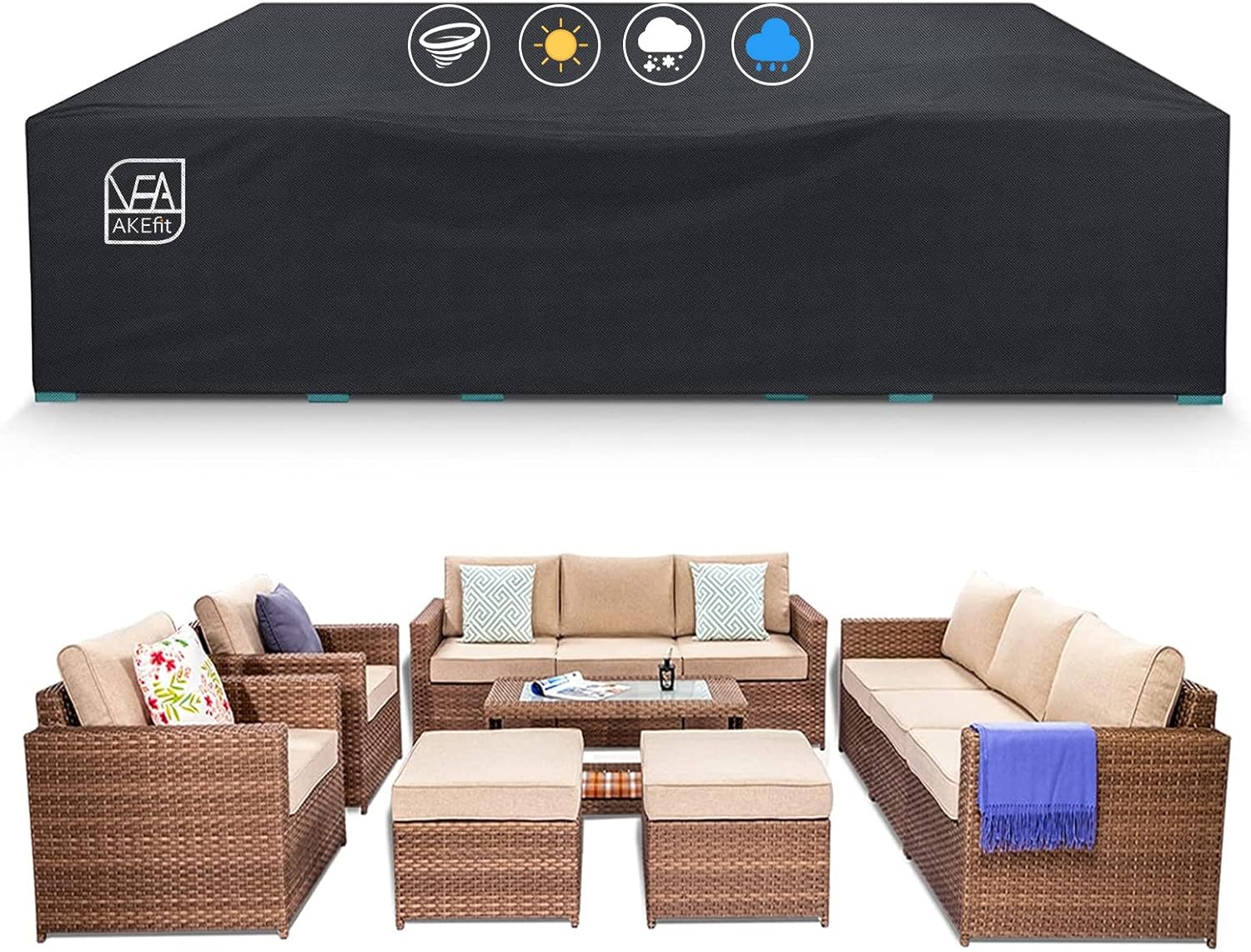 Heavy Duty Waterproof Patio Fu – Outdoor Furniture Fabric recenzja i cena