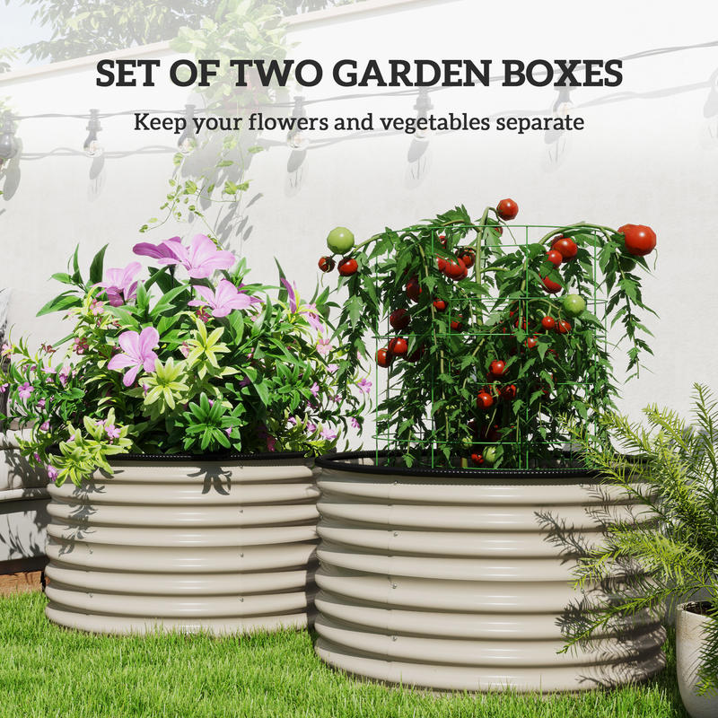Set of 2 Raised Garden Bed, Me – Planter Raised Metal recenzja i cena