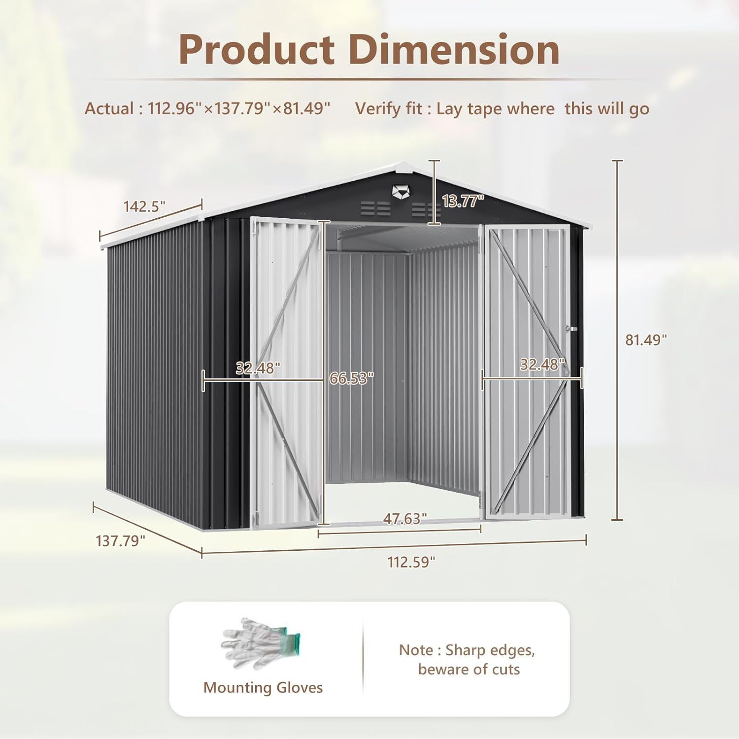 10x12 FT Metal Outdoor Storage – Outdoor Furniture Design recenzja i cena