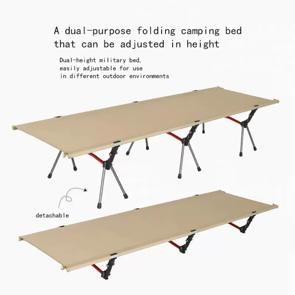 Folding Camping Cot with Stora – Outdoor Furniture Fabric recenzja i cena