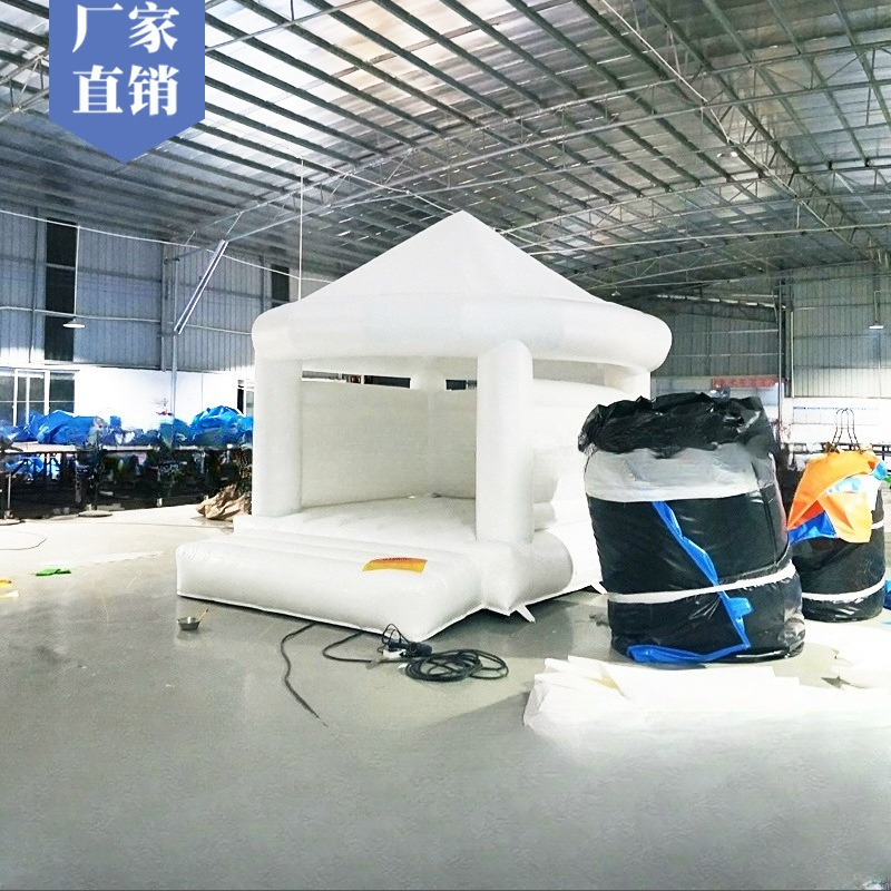 Inflatable white trampoline we – Outdoor Furniture Sales recenzja i cena