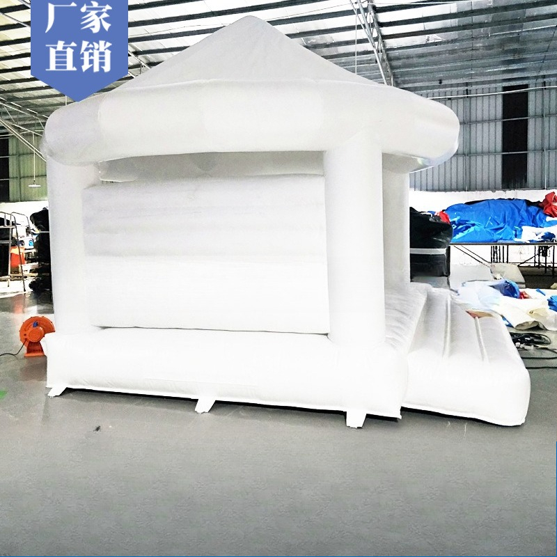 Inflatable white trampoline we – Outdoor Furniture Sales recenzja i cena