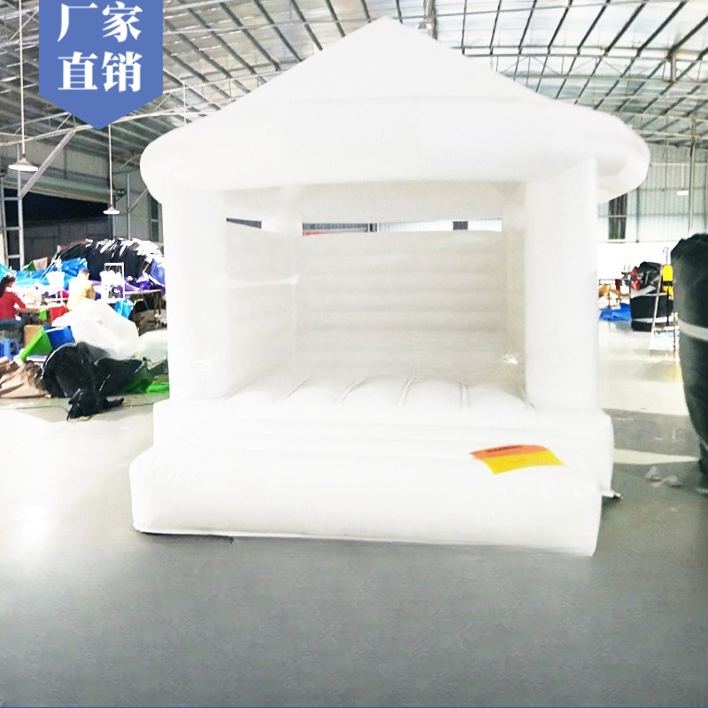 Inflatable white trampoline we – Outdoor Furniture Sales recenzja i cena