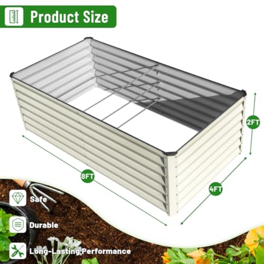 Galvanized Raised Garden Bed 8 – Planter Raised Metal recenzja i cena
