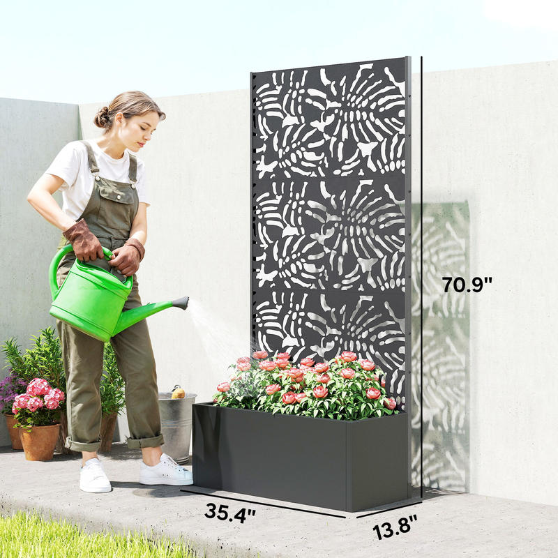 Outsunny Metal Planter Box wit – Planter Raised Metal recenzja i cena