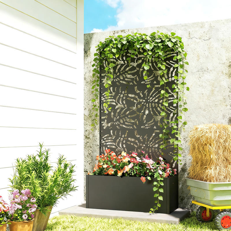 Outsunny Metal Planter Box wit – Planter Raised Metal recenzja i cena