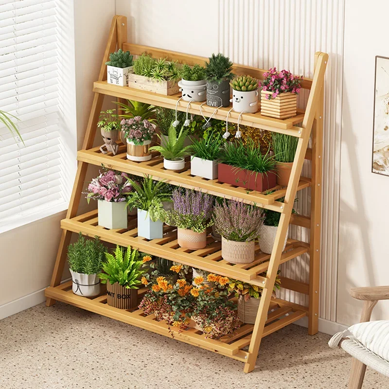 Solid Wood Flower Shelf Plant  – Outdoor Furniture Design recenzja i cena