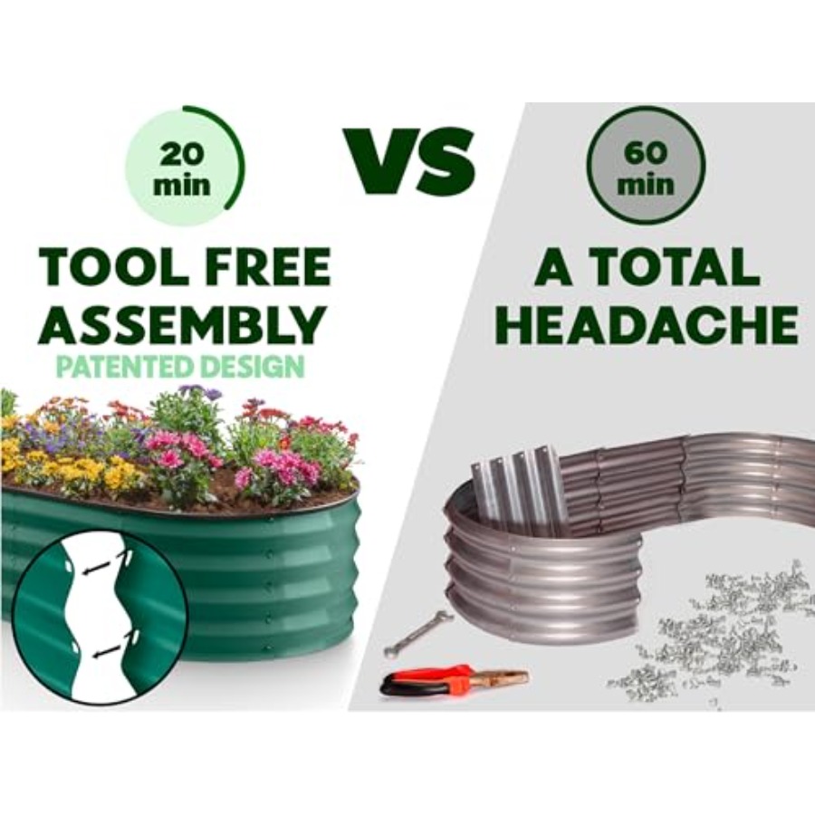 Galvanized Raised Garden Beds  – Planter Raised Metal recenzja i cena