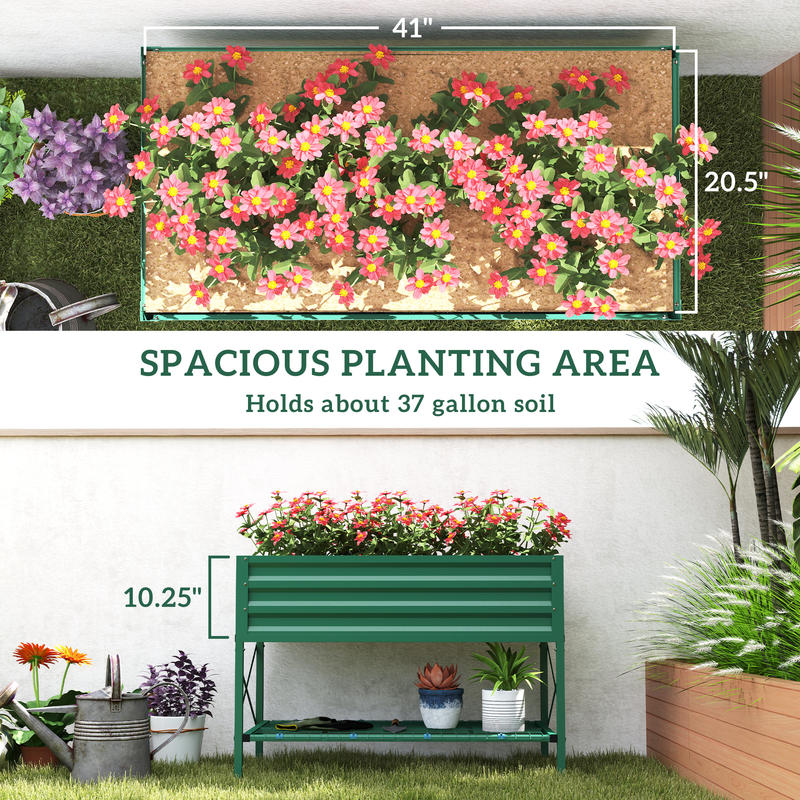 Outsunny Galvanized Raised Gar – Planter Raised Metal recenzja i cena
