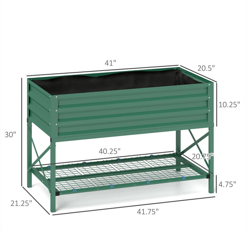 Outsunny Galvanized Raised Gar – Planter Raised Metal recenzja i cena
