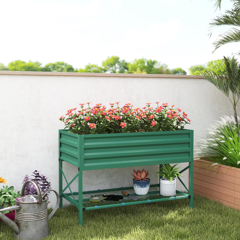 Outsunny Galvanized Raised Gar – Planter Raised Metal recenzja i cena
