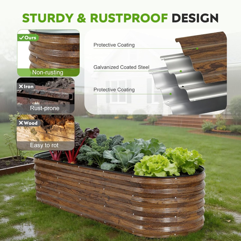 Galvanized Raised Garden Bed O – Planter Raised Metal recenzja i cena