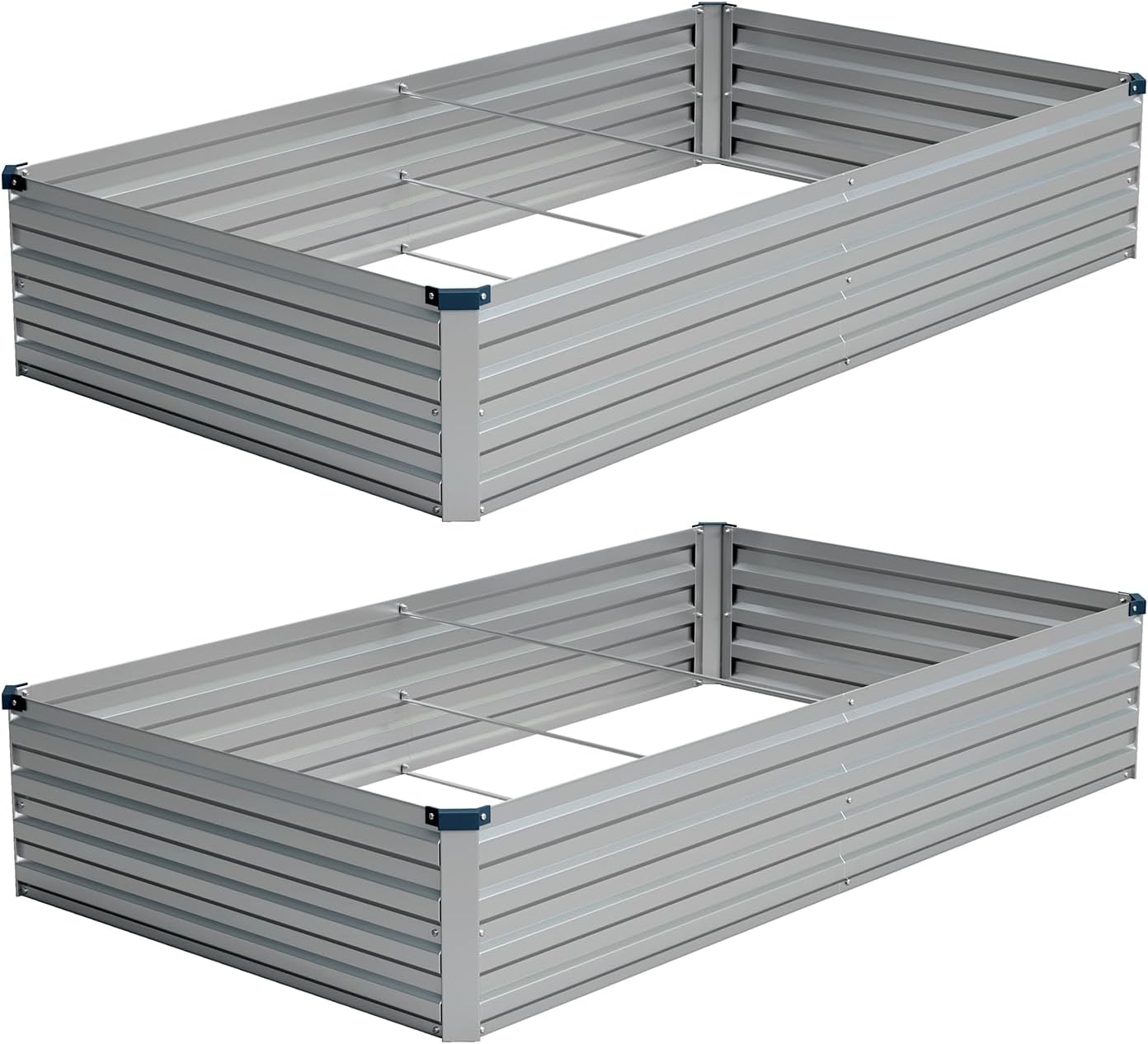 8x4x1FT (2 Pack) Galvanized Ra – Planter Raised Metal recenzja i cena