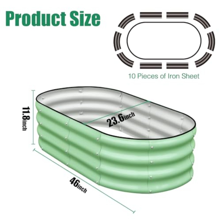 Galvanized Raised Garden Bed O – Planter Raised Metal recenzja i cena