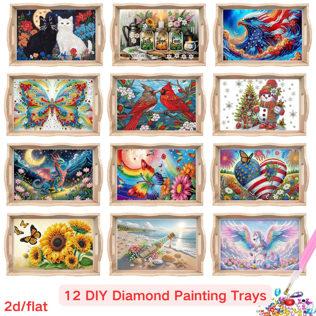 A diamond-painted square tray  – Outdoor Furniture Design recenzja i cena
