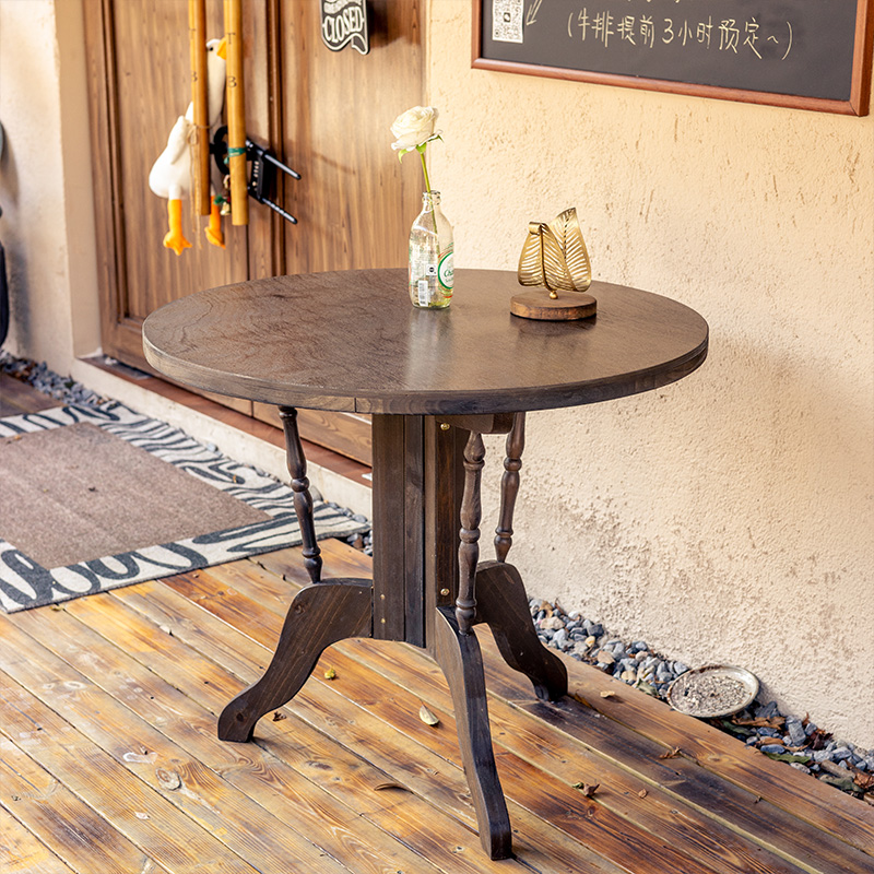 Retro Dining Table Round Table – Outdoor Furniture Shop recenzja i cena