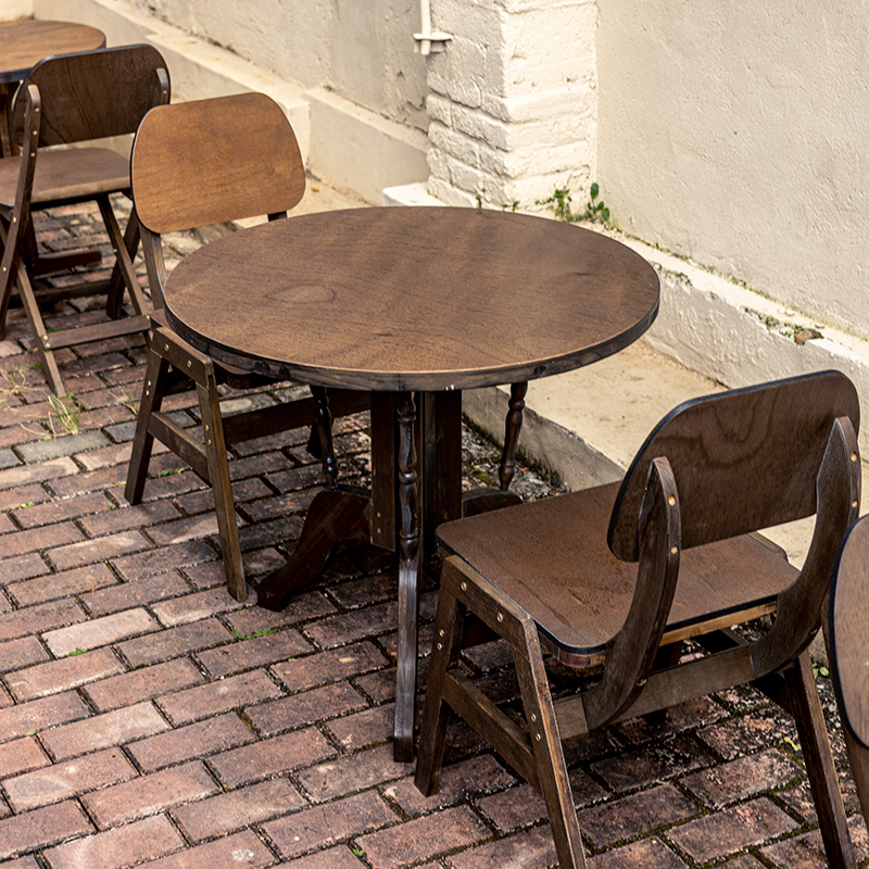 Retro Dining Table Round Table – Outdoor Furniture Shop recenzja i cena