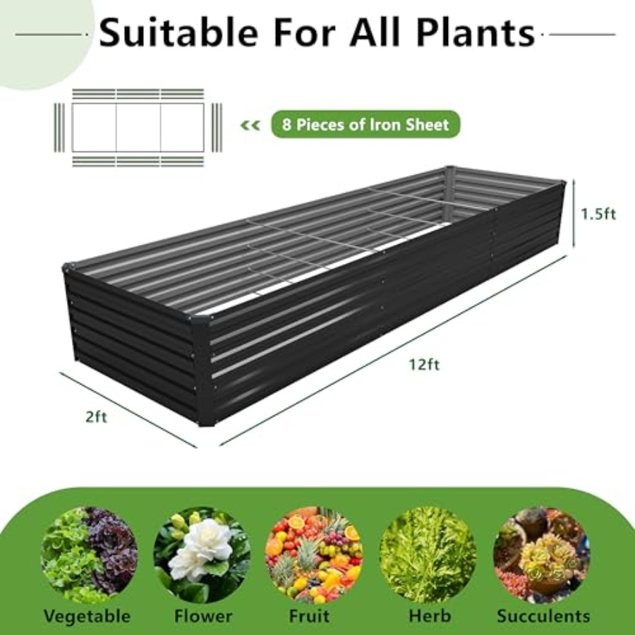 Outdoor galvanized metal raise – Planter Raised Metal recenzja i cena