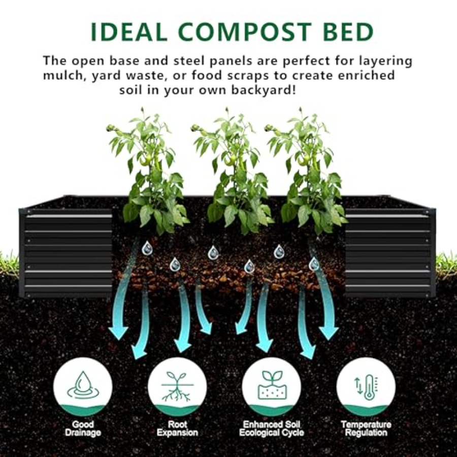 Outdoor galvanized metal raise – Planter Raised Metal recenzja i cena