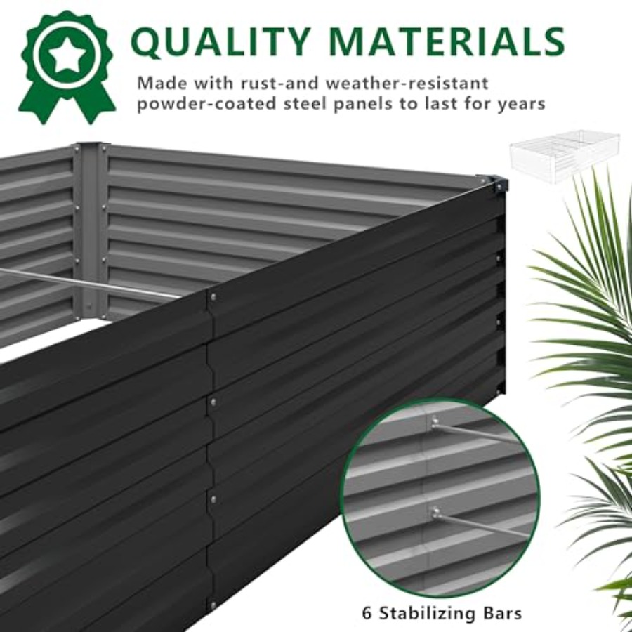 Outdoor galvanized metal raise – Planter Raised Metal recenzja i cena