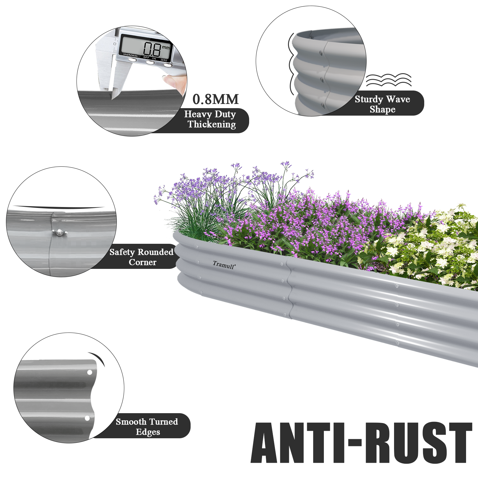 12x2x1FT Galvanized Raised Gar – Planter Raised Metal recenzja i cena