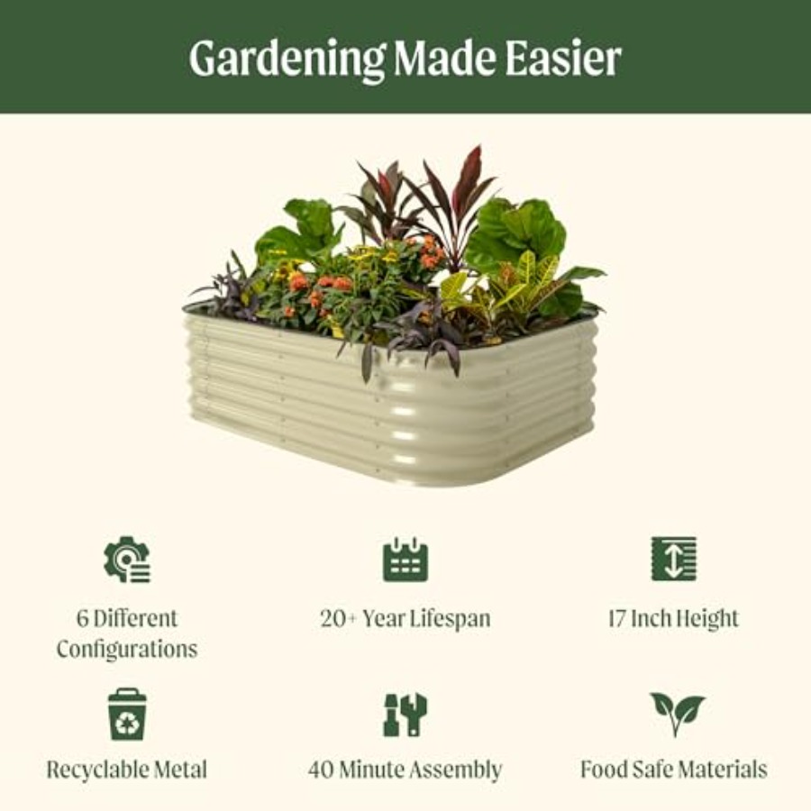 Raised Garden Bed Kits 17 Tall – Planter Raised Metal recenzja i cena