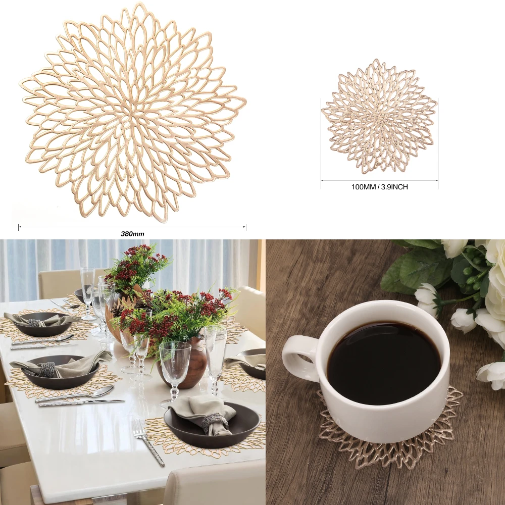 Set of 4 Metallic Placemats Se – Outdoor Furniture Design recenzja i cena