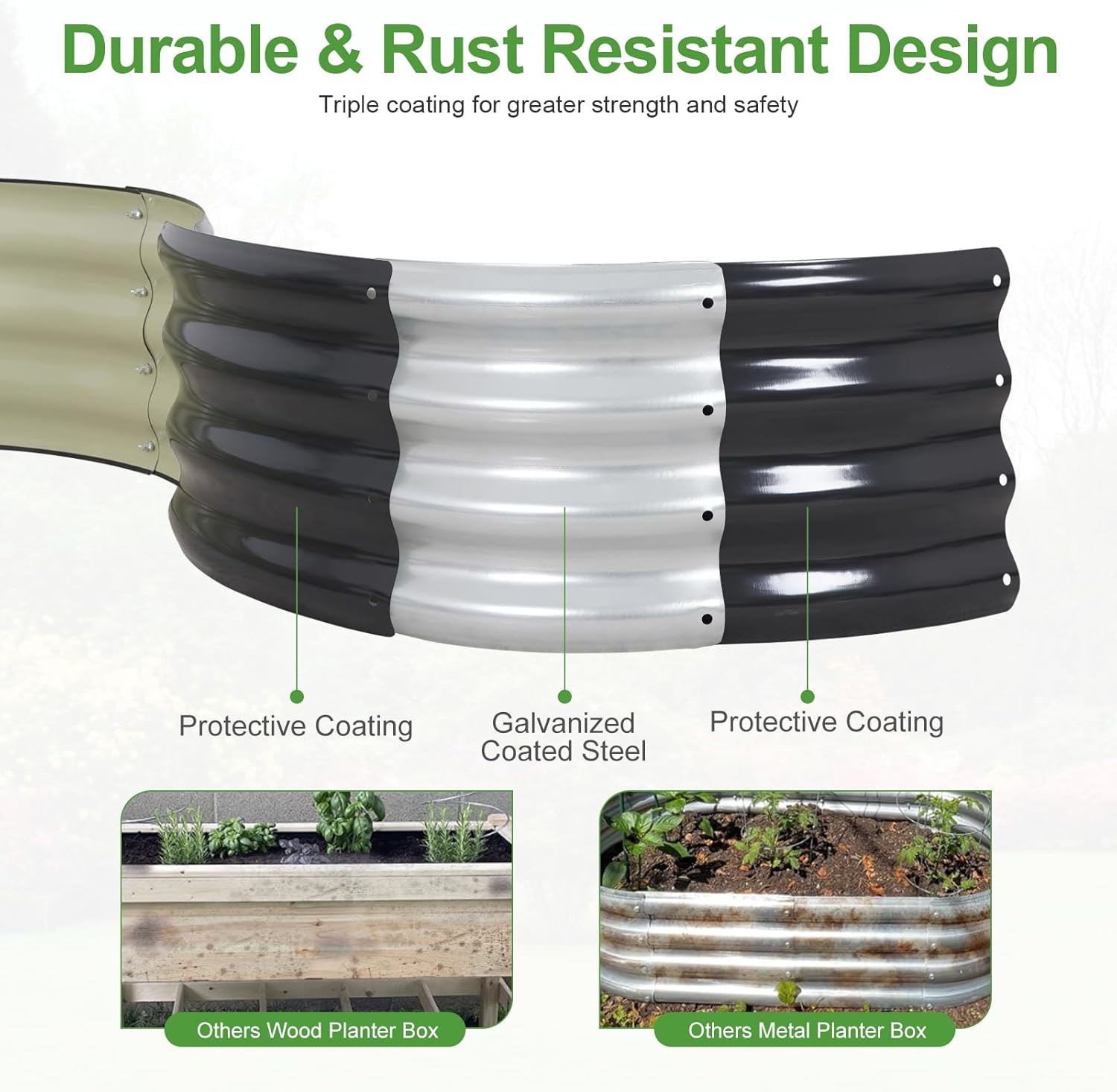 Galvanized Raised Garden Bed-  – Planter Raised Metal recenzja i cena