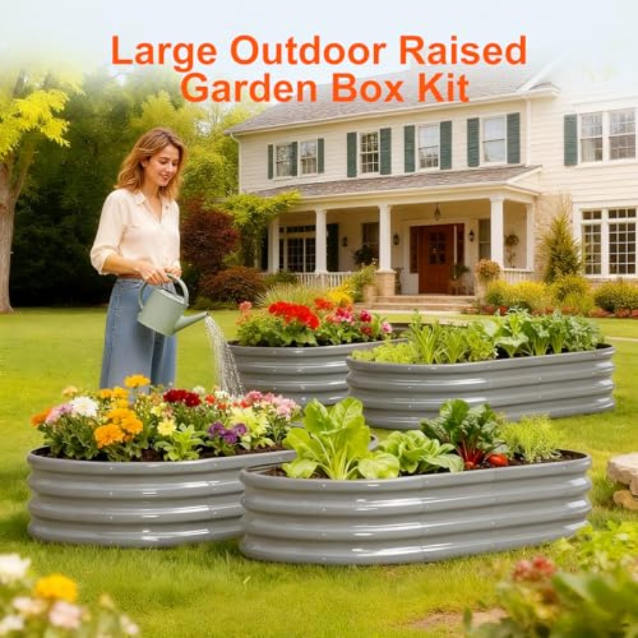 Raised Garden Bed Outdoor 2 Se – Planter Raised Metal recenzja i cena