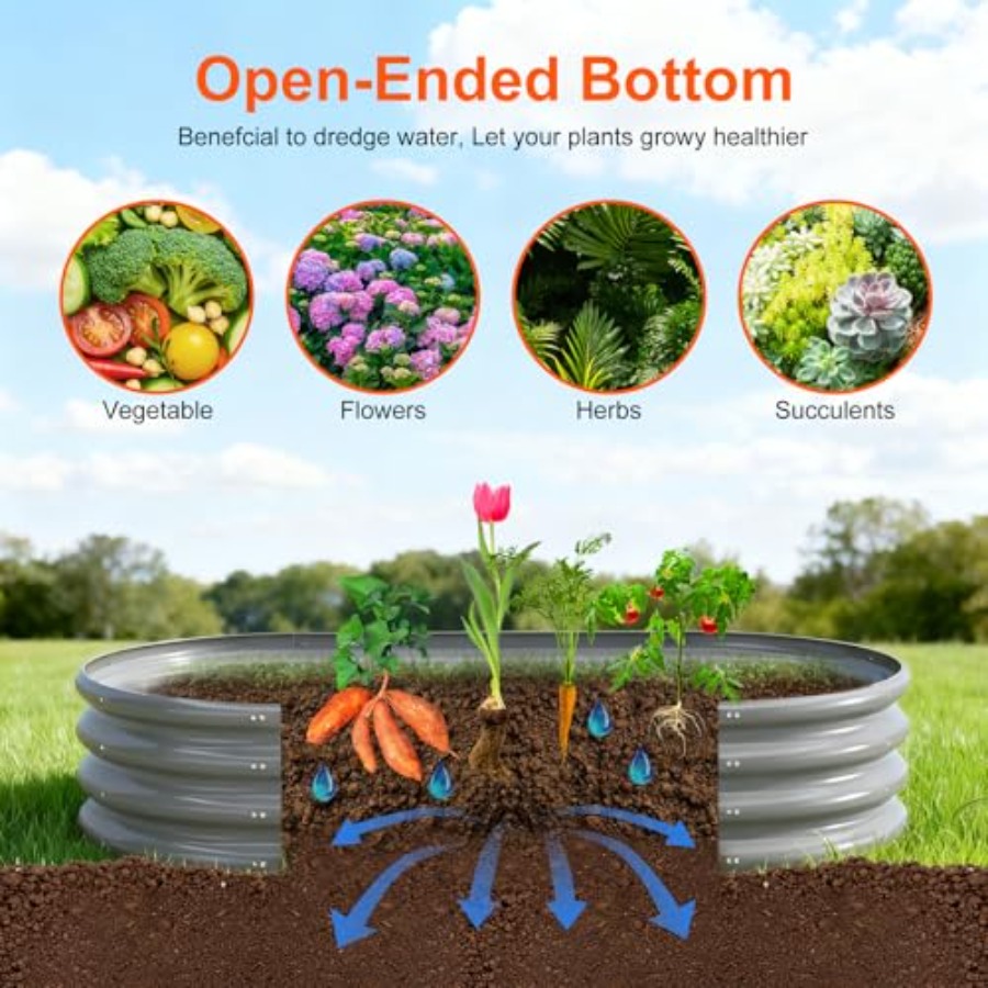 Raised Garden Bed Outdoor 2 Se – Planter Raised Metal recenzja i cena