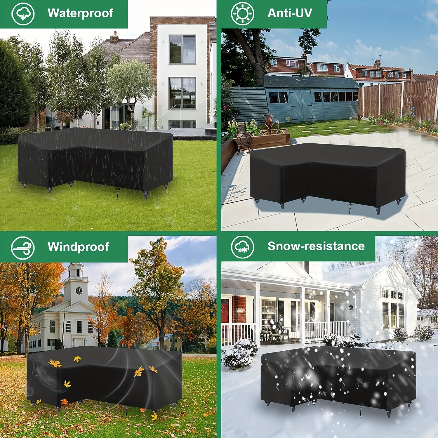 L-shaped Outdoor Sofa Cover, W – Outdoor Furniture Varnish recenzja i cena